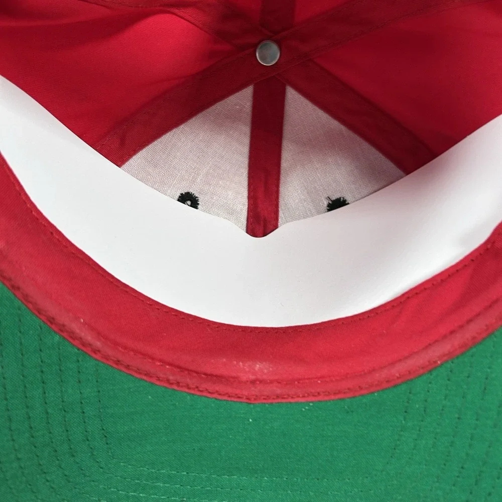 VTG Georgia Bulldogs Snapback Hat NCAA College Twins Bar Line‎ Red Black Cap